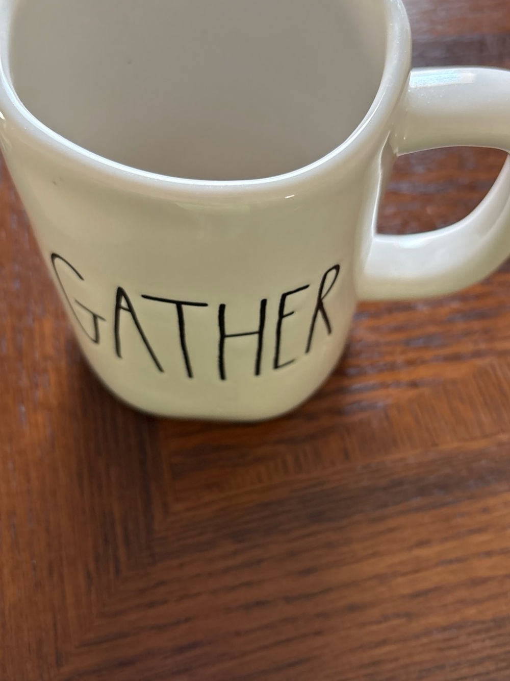 Rae Dunn Gather White Ceramic Coffee Mug - Home Dining